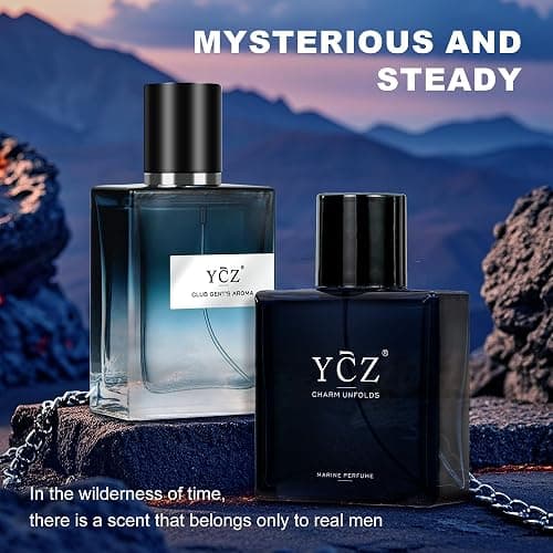 Ycz Cologne for Men Set, 1.7oz(50ml) Bottled Marine Perfume and Club Men Perfume Sophisticated Woody Citrus Scent, Highquality Long Lasting, Sleek Bottle Design, Ideal Special Occasions Ideal Gift thumbnail 5