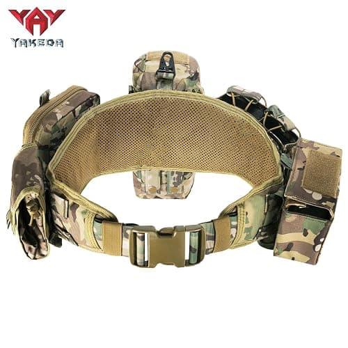 YAKEDA Tactical Battle Belt Duty Belt Law Enforcement Utility Belt Police Belt Set 5 PCS thumbnail 2