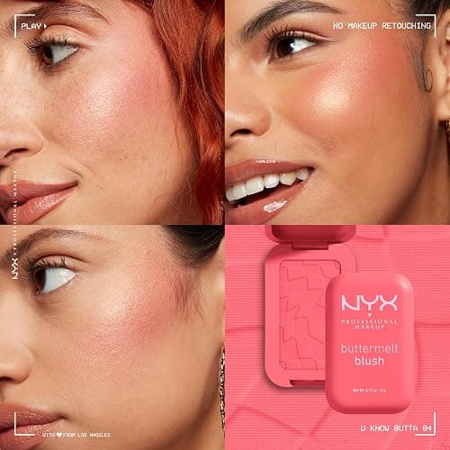 NYX Professional Makeup Buttermelt Blush, Buttery Soft Powder Blush, Up to 12 H Wear, Fade & Transfer Resistant, With Mango, Almond & Shea Butters, Shade: U Know Butta thumbnail 2