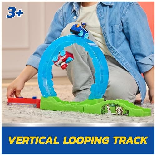 PAW Patrol Pup Squad Rescue Loop, Track Playset with Chase & Marshall Pup Squad Toy Cars & Vehicle Launcher, Kids Toys for Boys & Girls Ages 3 and Up thumbnail 2
