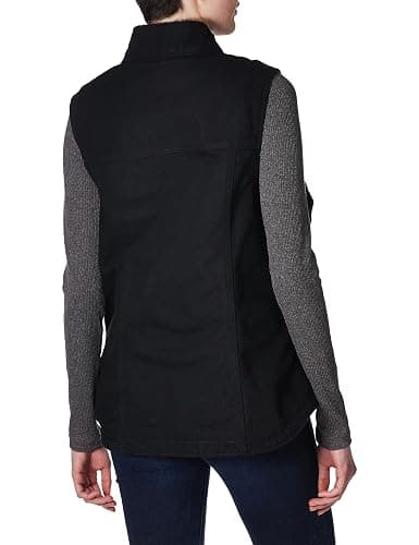 Carhartt Women's Relaxed Fit Washed Duck Sherpa-Lined Mock-Neck Vest thumbnail 2