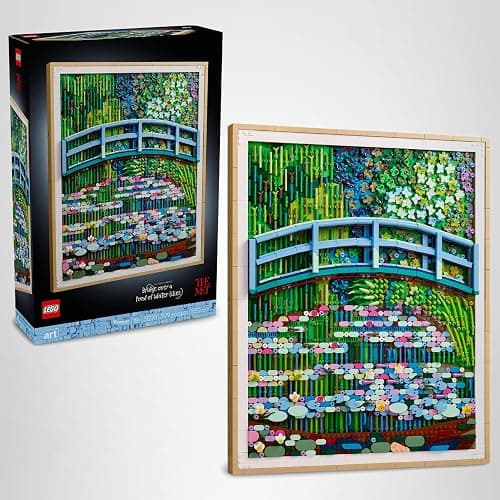 LEGO Art Claude Monet – Bridge Over a Pond of Water Lilies - Building Sets for Adults, Ages 18+ - Wall Decor for Living Room or Home Office - Gift for Women & Men - 31220 thumbnail 8