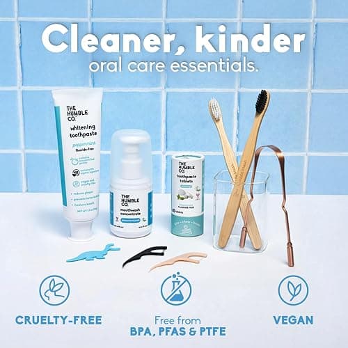 The Humble Co. Floss Picks (200 Count) – Plant Based Dental Floss Picks for Superior Oral Care, Dental Hygiene, and Gum Health, Cruelty Free Tooth Floss Picks (Charcoal, Double Thread) thumbnail 7
