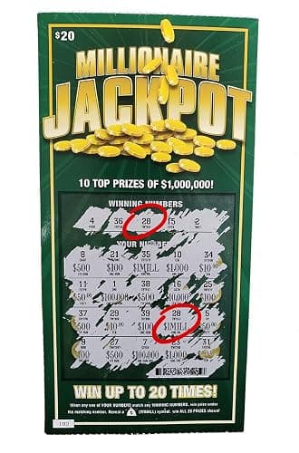 Prank Lottery Tickets and Scratch Cards Look Real - $1 Million Winning Ticket Gag Set thumbnail 2