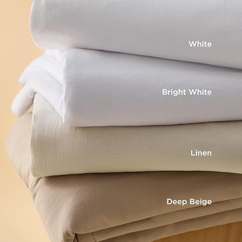 Bedsure White Duvet Cover Queen Size - 3 Pieces Prewashed Cotton-Like Polyester Extra Soft Bedding Set, Includes 1 Duvet Cover 90x90 Inches with Zipper Closure & 2 Pillow Shams, Comforter Not Included thumbnail 9