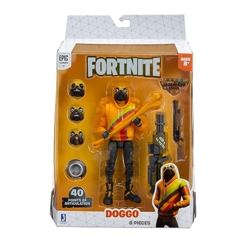 Fortnite Legendary Series, 1 Figure Pack - 6 Inch Doggo Collectible Action Figure - Includes Harvesting Tools, Weapons, Back Bling, Interchangeable Faces - Collect Them All thumbnail 2
