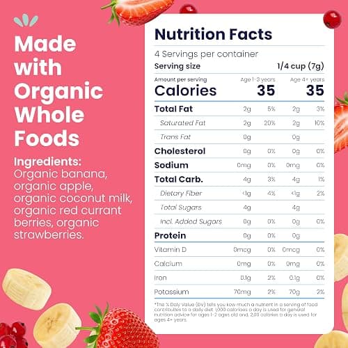 Amara Smoothie Melts - Mixed Red Berries - Baby Snacks Made With Fruits and Vegetables - Healthy Toddler Snacks For Your Kids Lunch Box - Organic Plant Based Yogurt Melts - 6 Resealable Bags thumbnail 2