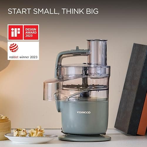 Kenwood, MultiPro Go FDP22.​130GY, Food Processor, for Chopping, Slicing, Grating, Pureeing and Kneading Dough, with Express Serve, 1.3L Bowl, Knife blade, 4mm Slicing/Grating Disk, 650 Watts, Grey thumbnail 8