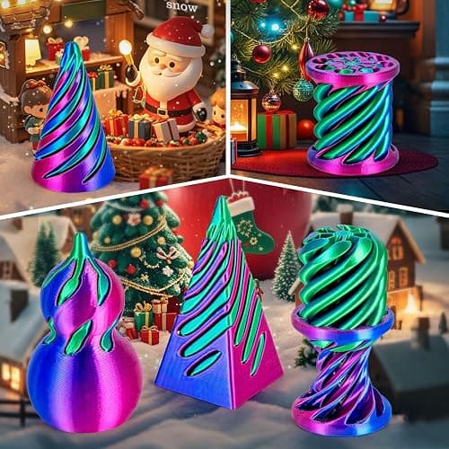 3Dgenius 6 Pack Spiral Cone Fidget Toys 3D Printed Spiral Fidget Toys Impossible Cone 3D Printed Fidgets Impossible Pyramid Passthrough 3D Printed Toys for Adults & Kids for Anxiety Relaxing, Pack1 thumbnail 4