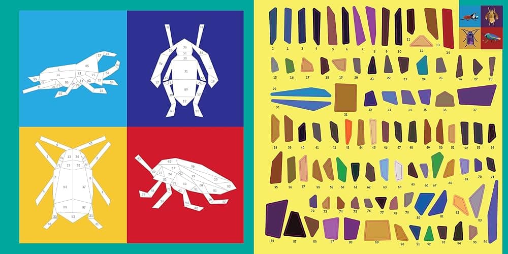 Paint by Sticker Kids: Beautiful Bugs: Create 10 Pictures One Sticker at a Time! (Kids Activity Book, Sticker Art, No Mess Activity, Keep Kids Busy) thumbnail 7