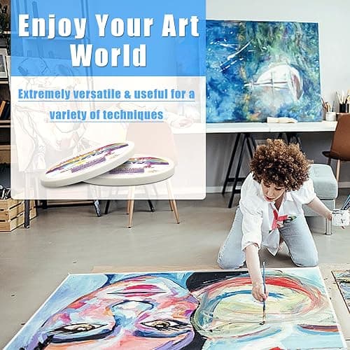 XUNAXI 2 Packs Artist Tape Medium Tack White Art Tape for Watercolor Paper Drafting Art Painting Canvas Framing Acid Free Masking Tape- 0.25IN Wide 197FT Long Total thumbnail 7