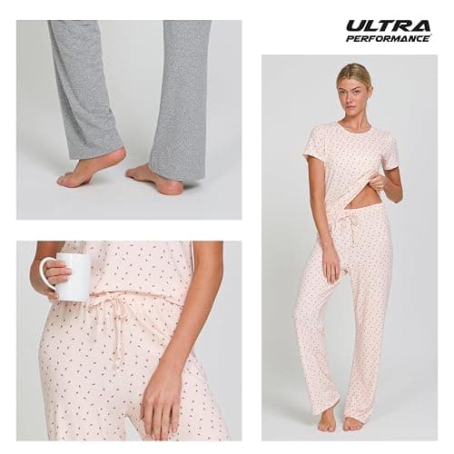 Ultra Performance 2 Pack Womens PJ Pajama Sets PJ’s Pajamas Pants Set's Ladies Soft Lounge Pjs Pajama’s For Women Set thumbnail 6