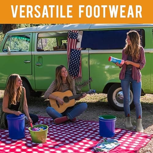 Furuian Women's Deck Boots Ankle Rain Boots Fishing Boots Rubber Waterproof Slip-Resistant Outdoor Work Shoes thumbnail 7