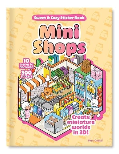 Mini Shops Sweet & Cozy Sticker Book: 10 Scenes to Decorate with 300 Stickers! Create Miniature Worlds in 3D! thumbnail 2