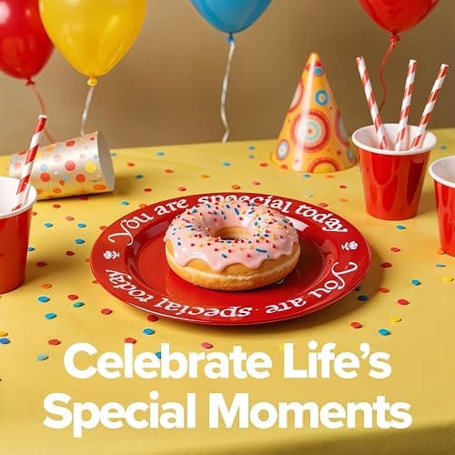 "You Are Special Today" Red Plate – Original Waechtersbach – Celebration Dish – Iconic Gift for Birthdays, Mother's Day & Milestones – German Ceramic Tradition – Dishwasher Safe, Incl. Gift Box thumbnail 3