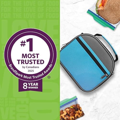 Ziploc Sandwich Bags for On-the-Go Freshness, Grip 'n Seal Technology for Easier Grip, Open and Close, 180 Count thumbnail 5