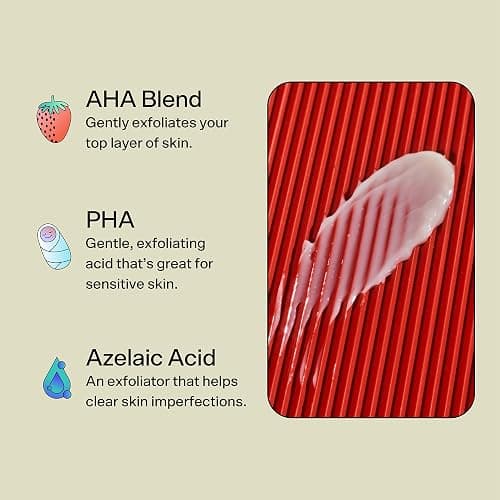 Bubble Skincare Deep Dive AHA + PHA Exfoliating Mask - Gentle Facial Exfoliator with Oil Control - Promotes a More Even Skin Tone - Skin Care Enriched with Azelaic Acid and Willow Bark Extract (45ml) thumbnail 4