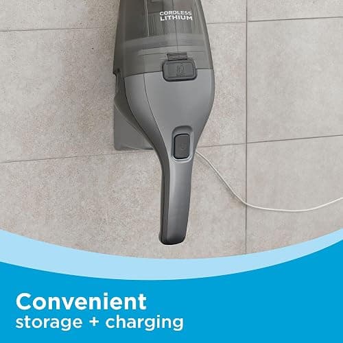 BLACK+DECKER dustbuster Handheld Vacuum, 8V Cordless, Hand Vacuum for Quick Cleanup with Crevice Tool and Washable Filter (HNVC220BCZ01) thumbnail 6