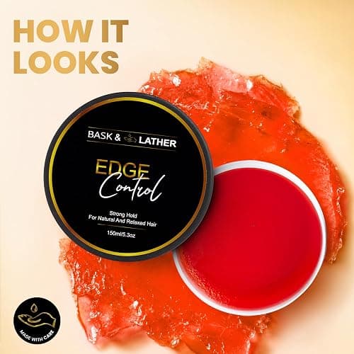 BASK & LATHER | Edge Control Gel for Natural & 4C Hair, Strong Hold, 5.3 oz thumbnail 5