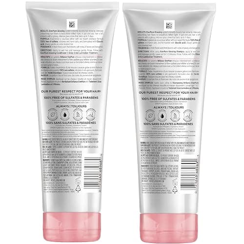 L'Oreal Paris Glossing Sulfate Free Shampoo and Conditioner Set with Glycolic Acid, Hair Care for Lasting Shine and Smoothness for Dull, Dry Hair, EverPure, 1 Kit thumbnail 10