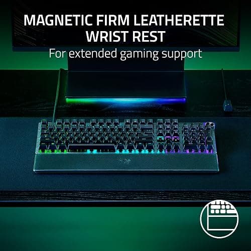 Razer Huntsman V3 Pro Esports Gaming Keyboard: Analog Optical Switches - Razer Snap Tap - Rapid Trigger - Adjustable Actuation - Media Keys & Dial - Doubleshot PBT Keycaps - Wrist Rest - Black thumbnail 10