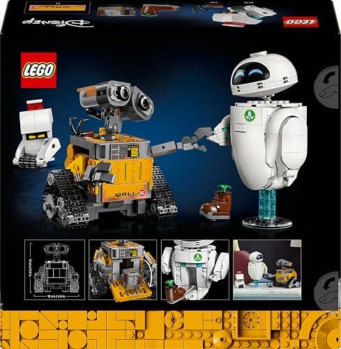 LEGO | Disney Pixar Wall-E y Eve - Kit de Maquetas para Adultos - Robots de Ladrillos con Figuras de M-O y HAL - Decoración para el Hogar - Regalo Coleccionable para Fans de la Película 43279 thumbnail 11
