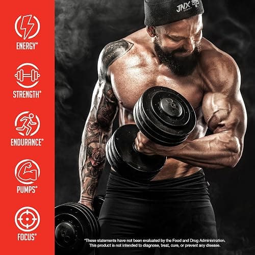JNX SPORTS The Curse! Pre Workout Powder for Men & Women, Caffeine, Beta-Alanine, Creatine, L-Citrulline, 50 Servings, Fruit Punch Flavor – Boost Energy, Strength & Focus - Fruit Punch - 50 Servings (Pack of 1) thumbnail 3