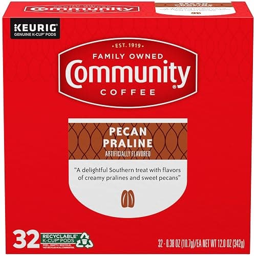 Community Coffee Pecan Praline Medium Roast Single Serve Keurig K-Cup Pods 32 ct Box thumbnail 4