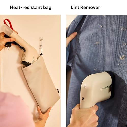 Braun QuickStyle 3 GS3012BG, kompakter und leichter Steamer, Dampfglätter mit schneller Aufheizung, Dampf 20 g/min, abnehmbarer 70 ml Tank, hitzebeständige Tasche, 1100W, Beige thumbnail 8