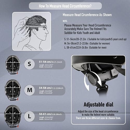 Skateboard Helmet for Adults - Adjustable Certified Safety Adults Helmet for Skateboarding Bike Bicycle Scooter Cycling Skate Skating Multisport Helmets for Women Men Boys Girls Kids Youth thumbnail 3
