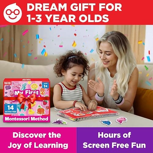 Doctor Jupiter My First Montessori Busy Book for Toddlers 1+ Year Olds | Preschool Learning Activities - Educational Travel Toys | Birthday Gift for Girls Ages 1,2,3 thumbnail 8