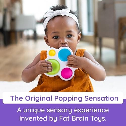 Fat Brain Toys Original Dimpl Brand Baby Toy, Sensory Toys for Babies 10 Months+, Interactive Baby Toys, Fidget Toys, 1 Piece thumbnail 3
