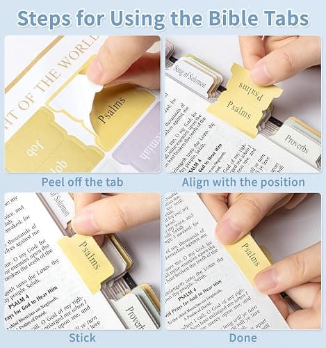 30 Pcs Bible Journaling Kit, Colored Bible Study Supplies, 12 Pastel No Bleed Highlighters and 6 Colored Pens, Transparent Sticky Notes and Bible Tabs Set and More, Book Annotation Kit for Women & Men thumbnail 5