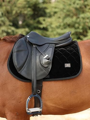 Harrison Howard General Purpose Saddle Pad for Horse Riding Training English Saddle Pad Soft Cushioning for Horse Back thumbnail 5