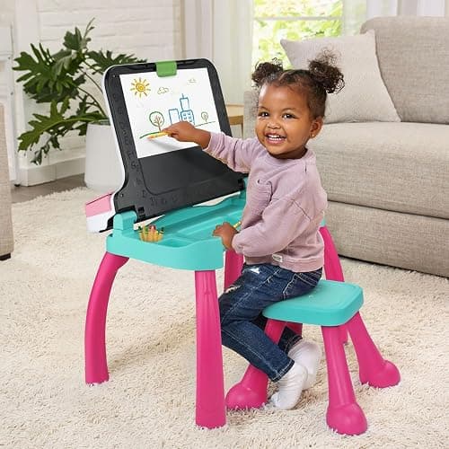 VTech Explore and Write Deluxe Activity Desk (Frustration Free Packaging), Pink thumbnail 6