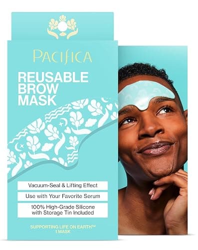 Pacifica Reusable Brow Mask – 100% Silicone Forehead Wrinkle Patch for Brow Lift, Reusable Anti-Wrinkle Pad Smooths Frown Lines, Vegan, Fragrance-Free, Vegan & Cruelty-Free, 1 Piece - Image 1
