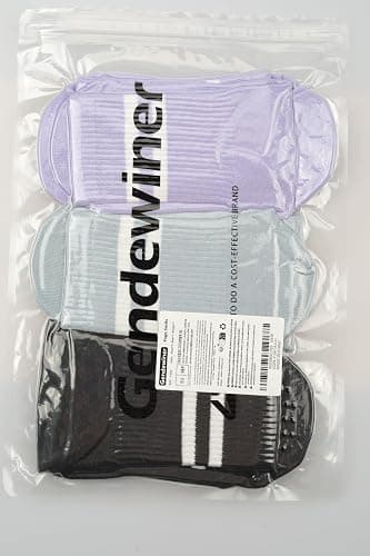 Gendewiner Non Slip Yoga Grip Pilates Socks for Women&Men Anti Slipper Grippy Socks for Ballet, Hospital, Dance, Trampoline thumbnail 2