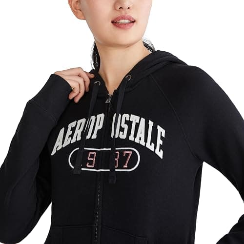 AEROPOSTALE Women's Logo Full Zip Hoodie- Arches- 1987 thumbnail 2