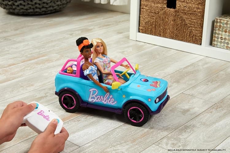 Barbie Hot Wheels RC SUV Plus Energizer AA and AAA Alkaline Batteries, Remote-Control Pink Vehicle That Fits 2 Fashion Dolls & Accessories, Includes Kid-Applied Stickers for Customization thumbnail 2