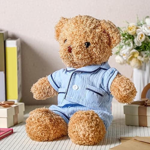 Hungdao Bear Clothes Pajamas Make Your Own Animals Outfits Fits Most 14 Inches Bear Accessories (Blue) thumbnail 7