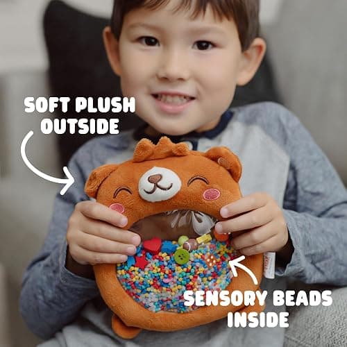 Chuckle & Roar Sensory Seek & Find Scavenger Hunt Bear – Plush Travel Toy with Hidden Objects, 40 No-Reading Challenge Cards, Sensory Activity for Focus & Calm, Toddler Gift Ages 3+ thumbnail 5