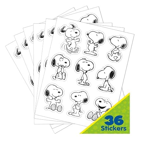 Eureka Peanuts Snoopy Extra Large Stickers for Kids and Teachers, Multicolor, 36 Pieces thumbnail 4