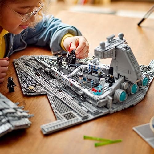 LEGO Star Wars Imperial Star Destroyer Building Toys Set - Build & Display for Boys & Girls, Ages 10+ - Gift for Birthdays - Star Wars Darth Vader & 6 Minifigure Toys - 75394 thumbnail 4
