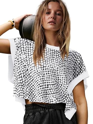 Panadila Womens Open Back Workout Top Oversized Workout T Shirts Backless Athletic Shirt Short Sleeve Baby Tee thumbnail 2