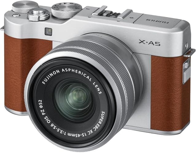 Fujifilm X-A5 Mirrorless Digital Camera w/XC15-45mmF3.5-5.6 OIS PZ Lens - Brown thumbnail 5