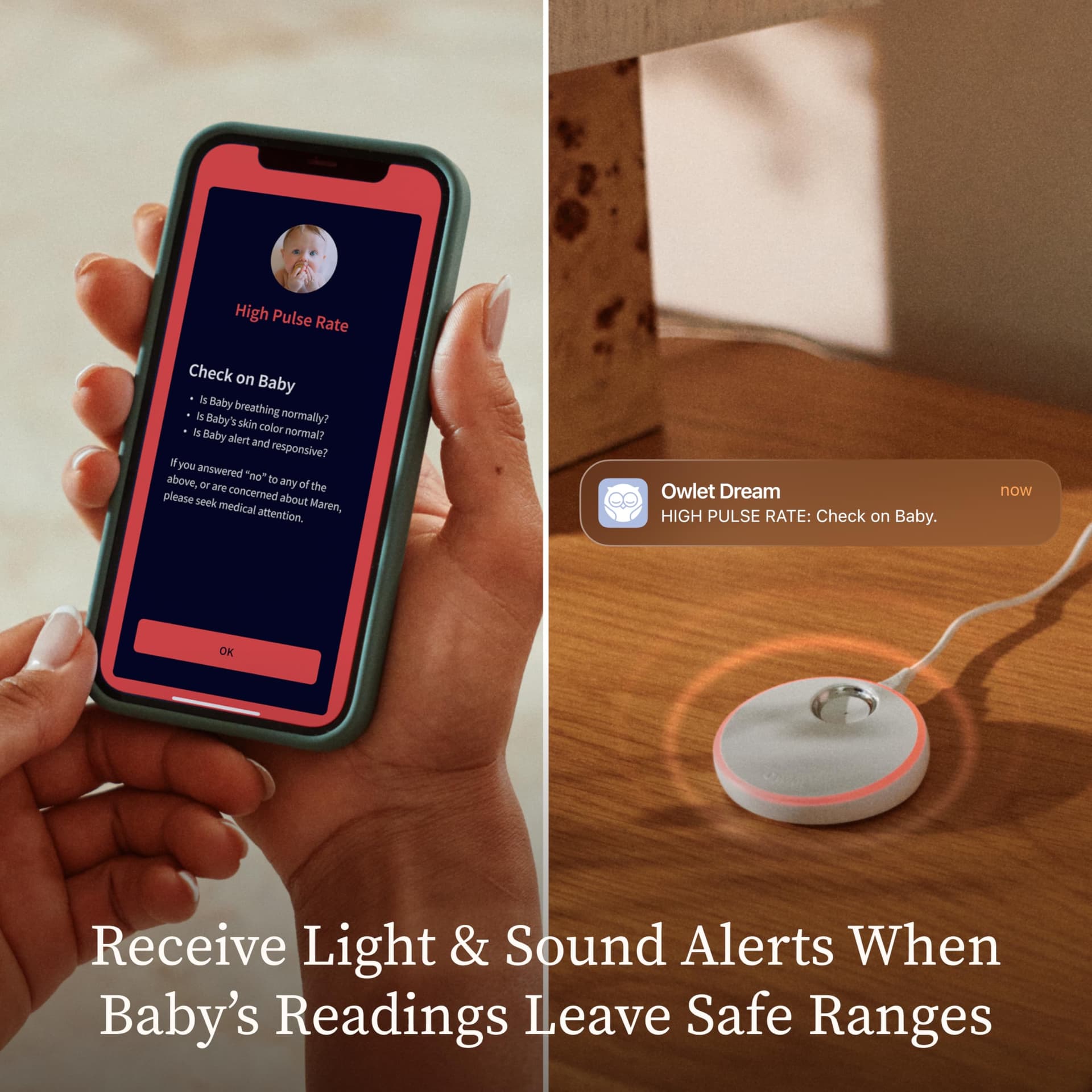 Owlet Dream Sock - AU, Medically-Certified Smart Baby Monitor, Sleep & Health Insights via App - Mint thumbnail 6