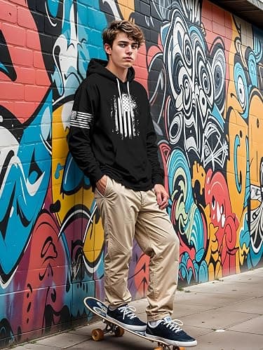 sanatty Unisex Hoodies 3D Print Galaxy Pullover Hooded Sweatshirt Hoodies with Big Pockets for Men, Teen Boy, Women thumbnail 3