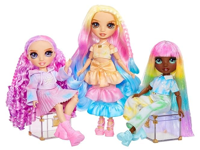 Rainbow High Watercolor & Create Fashion DIY Doll with Washable Watercolors + Tie-Dye Kit, Purple Eyes, Curled Hair, Bonus Top & Shoes. Color, Create, Play, Rinse and Repeat. Creative 4-12+ thumbnail 8