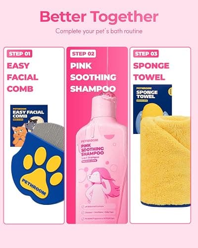PETHROOM Pink Soothing Dog & Cat Shampoo and Conditioner for Dry Itchy Skin thumbnail 8