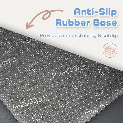 PAPAMAT 1.5" Thick Baby Play Mat for Floor 59x79 Soft Foam Mats, Dark Grey | Memory Mat for Baby to Play, Waterproof Easy Care with Non-Slip Tummy Time Play Mat for Nursery Playroom Classroom thumbnail 9